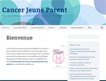 Tablet Screenshot of cancerjeuneparent.com
